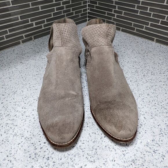 Seychelles Anthropologie score ankle boots taupe tan women's size 9 - Picture 3 of 8